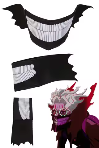 Fantasia Okarun Mouth Mask 2024 Anime Dan Dan Cosplay Disfraz Costume Accessories Men Fantasy Hallow
