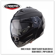 CABERG Duke II Solid Smart Glossy Black Modular Helmet (M-Xl) (Made In Italy) DCAB-00023