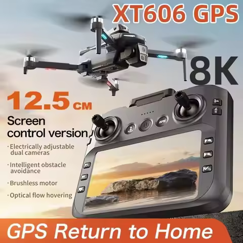 XT606 MAX GPS Drone 4k Professional 8K HD Camera FPV Wish Screen Drone 360° Obstacle Avoidance Quadc