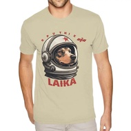 Sputnik Laika Space Dog Cotton T-Shirt 5XL For Men Cute Shirt