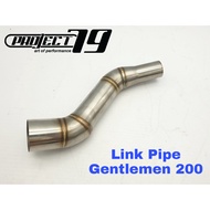 Project79 GPX GENTLEMAN 200 Exhaust Slip on Piping Muffler Stainless Steel Project79 QPM06SV/BK/CB G