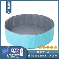 ASTELLA ลูกบอลสระว่ายน้ำสองชั้นพับได้อเนกประสงค์ผ้าอ๊อกซ์ฟอร์ดง่ายต่อการจัดเก็บเด็กเล่นในร่มใช้ในร่ม