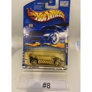 HOT WHEELS GOLD KRAZY 8s - NON MINT YELLOW BLISTER