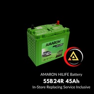 Amaron Car Battery HILIFE 55B24R 45Ah