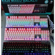 🚀ส่งเร็ว🚀OKER BACKLIT BLUESWITCH Keyboard Gaming OKER K428 คีย์บอร์ดมีเสียง รับประกันสองปี