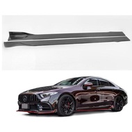 Body Kits For Mercedes-Benz W218 W257 CLS350 CLS53 CLS63 AMG Real Carbon Fiber Side Skirts Aprons Extension Lip 2012-202