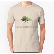 Men Short sleeve tshirt Cicada Playing a Squeezebox Unisex T Shirt Women t-shirt