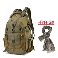 40L Hiking Backpack Military Tactical Bag 3P Bagpack Travel Waterproof Bagpack Taktik Men Outdoor Ba