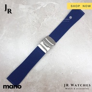 NEWEST AND Rubber Strap MANO Rubber Watch Strap biru 22mm 24mm 22 24 - 24mm