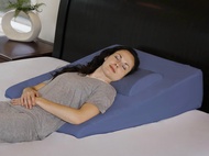 Extra Large Bed Wedge Pillow (33 x 30.5 x 7.5 inch) and Headrest Pillow in One Package - Help Relief