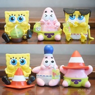 SpongeBob SquarePants Pie Star Hand-Made Good Friends Cake Baking Decoration Cute Gift Car Decoratio