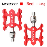 Litepro Folding Bike Pedal BMX Bicycle Quick Release Pedal CNC Aluminum Alloy Lubricating Bearings P