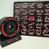 2026 Track Calendar F1 Model Tire Model Soft Tire Desktop Decoration Toy 3D Printing Racing Track