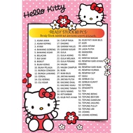Sticker Label Dapur Kitty Custom Pink Colour Stiker Kitchen Waterproof List Sendiri