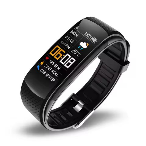 C5S Smart Bracelet IP67 Support Heart Rate Blood Pressure Blood Oxygen Measurement Call Reminder 3 S