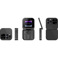 i16 PRO Mini Flip Mobile Phone,Simplicity and Ease of Use Affordability Lightweight and Portable (Bl