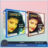 Eagle's / Eagles Henna Black / Henna Brown [ 1 Box = 6 Sachets @10gr ]