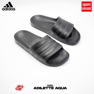 ADIDAS ADILETTE AQUA MEN'S SLIDE SANDALS - CORE BLACK F35550