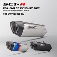 SC Project SC1-R Muffler General Motorcycle Exhaust Carbon Muffler 60mm inlet