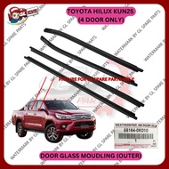 DOOR GLASS MOULDING (OUTER)(ORIGINAL) TOYOTA HILUX KUN25 4 DOOR ONLY 68161-0K010 68162-0K010 68163-0