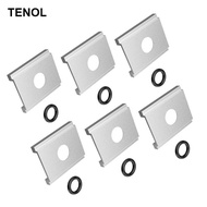 TENOL 6 Pieces Kayak Adapters Kayak Plates Track Adapters Multifunction Aluminum Kayak Accessories f