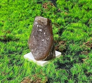 招財開運 能量擺飾-天然異象紫晶鎮共生方解石 財運水晶 消磁淨化