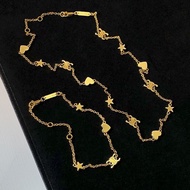 CELINE3020 Golden Love Necklace Women's High-End Star Necklace