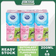 Dutch Lady Uht Strawberry Flavoured Milk (200ml x 6)