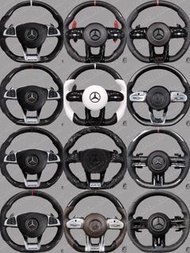 《C.D.M舊款升級新款》MERCEDES-BENZ 平治 AMG 809軚盤 改碳纖維 Carbon Fiber Steering Wheels  C200 C300 E300 W212 A250 A45 A200 A180 GT E63  EQA GLA Vito W205 W222 CLS SLK | 軚盤｜包圍 | 尾翼