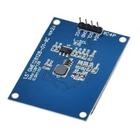 1.5 Inch SH1107 For OLED Display 128x128 IIC For SPI Interface Blue Screen For For Raspberry Pi For 