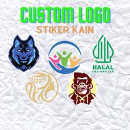 Custom Logo Fabric Sticker DTF Ironing Screen Printing Sticker - Logo Screen Printing