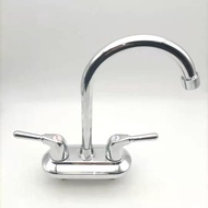 Wash Basin Kitchen Hot and Cold Water Faucet Direct Supply Manufacturer Sink Double Hole Double Hole