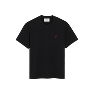 AMI PARIS Permanent Cotton Ami de Coeur Tee Black/Red (SS24)