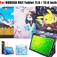 For UODEGA V62 Tablet 11.6 12.0 inch High Quality PU Leather Drop Resistant Stand Flip Cover UODEGA V62 Tablet 11.6 12.0 Fashion Cute Cartoon Shockproof Tablet Case