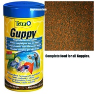 Tetra guppy fish food pellet makanan ikan guppy