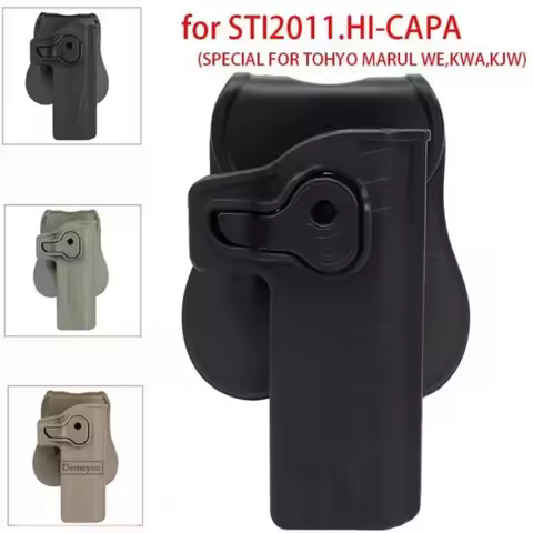 Right-Handed Tactical Gun Holster for STI 2011 Hi-Capa Series Colt 1911 Airsoft Hunting Pistol Case