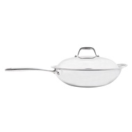 TRAMONTINAL Ceramic Coating Stainless Steel Wok with Lid Ø 32CM TRN62838/826