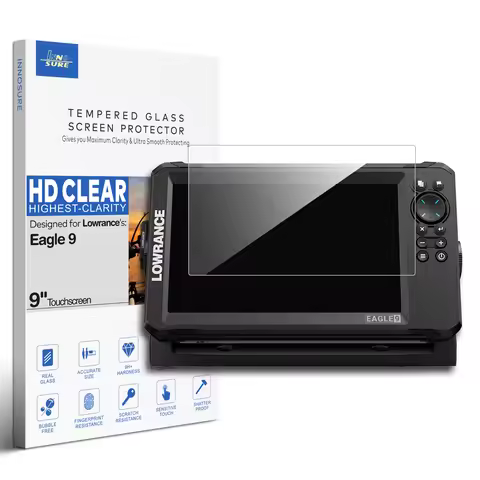 Premium Tempered Glass Screen Protector for Lowrance Eagle 9 Inch Touchscreen Fish Finders Accessori