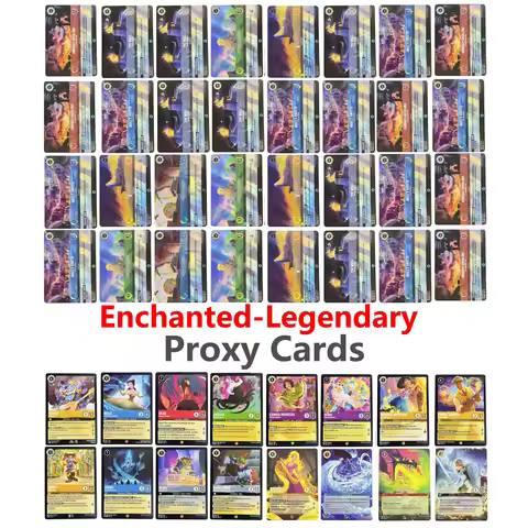 Lorcana Cards TCG Game Cards Foil Chapter 1&2&3 Enchanted Proxy Rise of the Floodborn Germany French