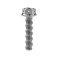 Wanyifa  Titanium Bolt Gr5 OD=16 M8x35mm Perforated Flange Head For Motorcycle Frame Caliper Modification Bolt