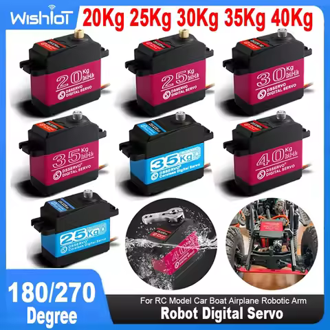Digital Servo 20Kg 25Kg 30Kg 35Kg 40Kg IP66 Waterproof Servo High Speed Metal Gear Motor Baja For 1/