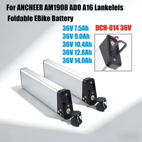 36V 10.4Ah 12.8Ah Bike Battery DCH014 For ANCHEER AM1908 Zipper Z4 Panda XL Folding Bike Battery for