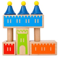 百變城堡兒童積木創意穿插拼搭立體拼圖嬰幼兒寶寶早教木質玩具