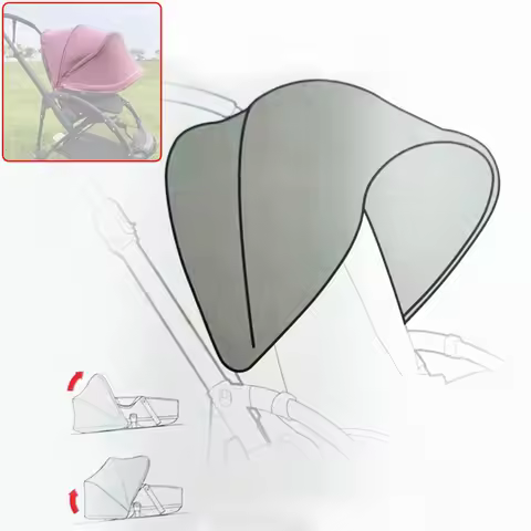 Bee Buggy Sun Canopy For Bugaboo Bee3 Bee5 Stroller Sunshade Awning Textile with Mesh Window Expanda