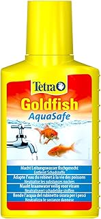 Tetra Goldfish AquaSafe Water Conditioner Makes Tap Water Fish Safe for Healthy Goldfish, 250 ml Bot