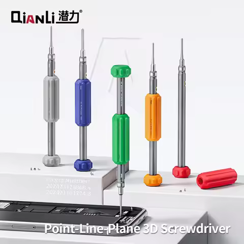 QIANLI Point Line Plane Precision 3D Screwdriver Set Bolt Driver For Mobile Phone Repair Disassemble