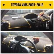 BUY 1 GET 5 || Cover Dashboard Mobil Vios Gen 2 - Penutup dasbor mobil presisi - Alas Pelindung dasb