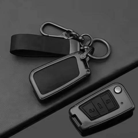 Alloy Car Key Case for VW Volkswagen Golf 7 Seat Arona Passat B8 Seat Leon MK4 Polo Tiguan Beetle Ca
