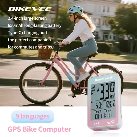 Bike Speedometer GPS Wireless Cycling Computer Auto Start/Stop/Backlight Waterproof Bicycle Odometer