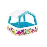 INTEX 57470 嬰兒家庭浴池 幼兒小孩 可拆卸 帳篷遮陽水池 充氣遊泳池